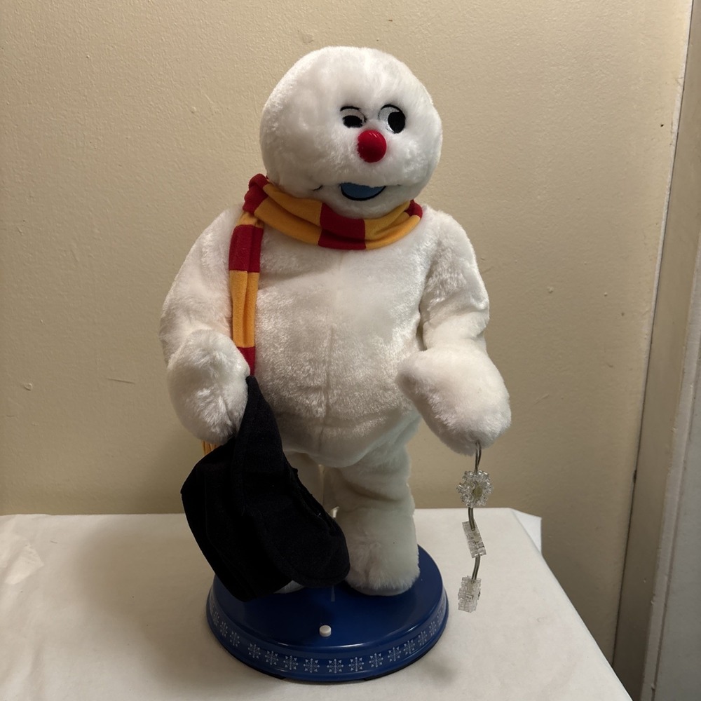 Gemmy Animated Snowflake Dancing Frosty The Snowman - Tested & Works